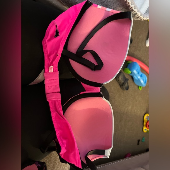 Pink, white bra from PINK Victoria Secret size 34D - Picture 1 of 2